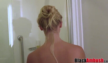 First time riding a big black cock gets messy