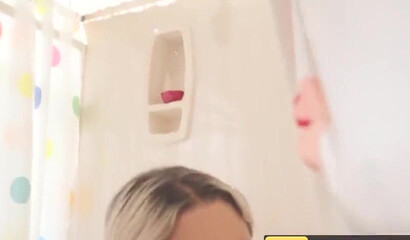 Showering turns into anal destruction for this slut