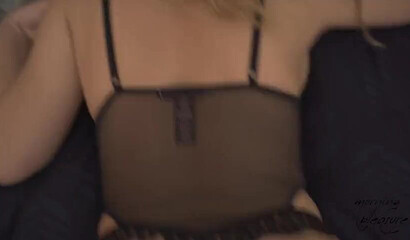 Teen tart with perfect ass enjoys a morning creampie