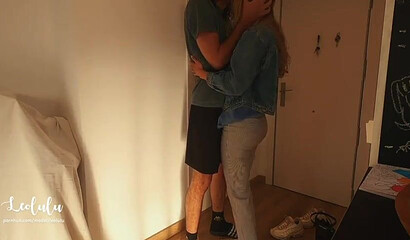 Gorgeous nurse Leolulu treats her guy with a stunning blowjob