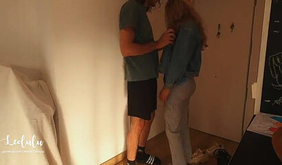 Gorgeous nurse Leolulu treats her guy with a stunning blowjob