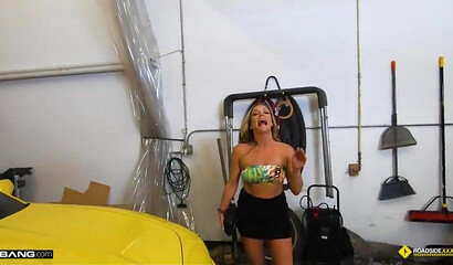 Horny Milf Seduced And Banged Her Mechanic Tucker Stevens
