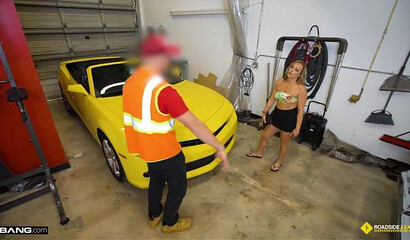 Horny Milf Seduced And Banged Her Mechanic Tucker Stevens