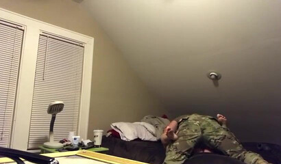 Sexy Busty Amateur Babe Janice Bangs A Soldier Hard