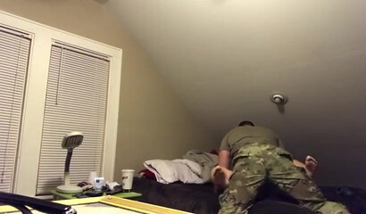 Sexy Busty Amateur Babe Janice Bangs A Soldier Hard