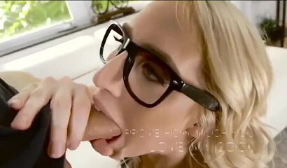 Sexy Blonde With Big Tits Sucks On A Big Dick