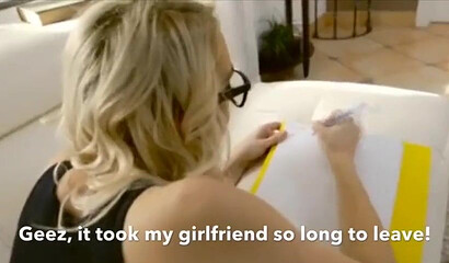 Sexy Blonde With Big Tits Sucks On A Big Dick