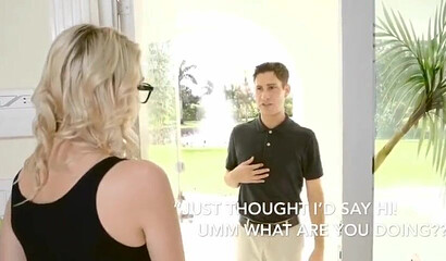 Sexy Blonde With Big Tits Sucks On A Big Dick