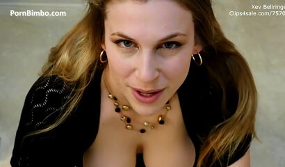 Naughty Redhead Xev Bellinger Gives A JOI Blowjob