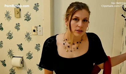 Naughty Redhead Xev Bellinger Gives A JOI Blowjob