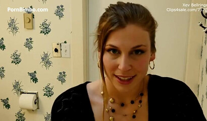 Naughty Redhead Xev Bellinger Gives A JOI Blowjob