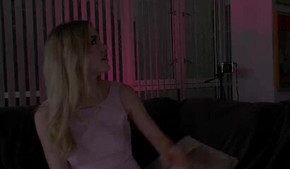 Horny Blonde Anny Aurora Strokes A College Stud's Cock