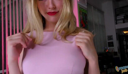 Horny Blonde Anny Aurora Strokes A College Stud's Cock