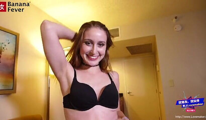 Blonde PAWG Laney Grey gets Asian cock down her holes