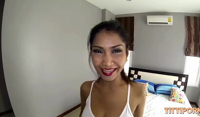 Thai whore gets a creampie after filthy fucking